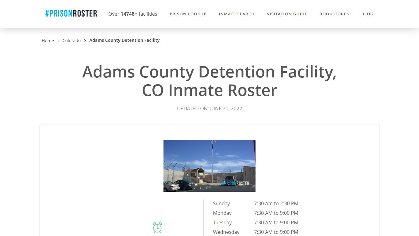 Adams County Detention Facility, CO Inmate Roster - Prisonroster
